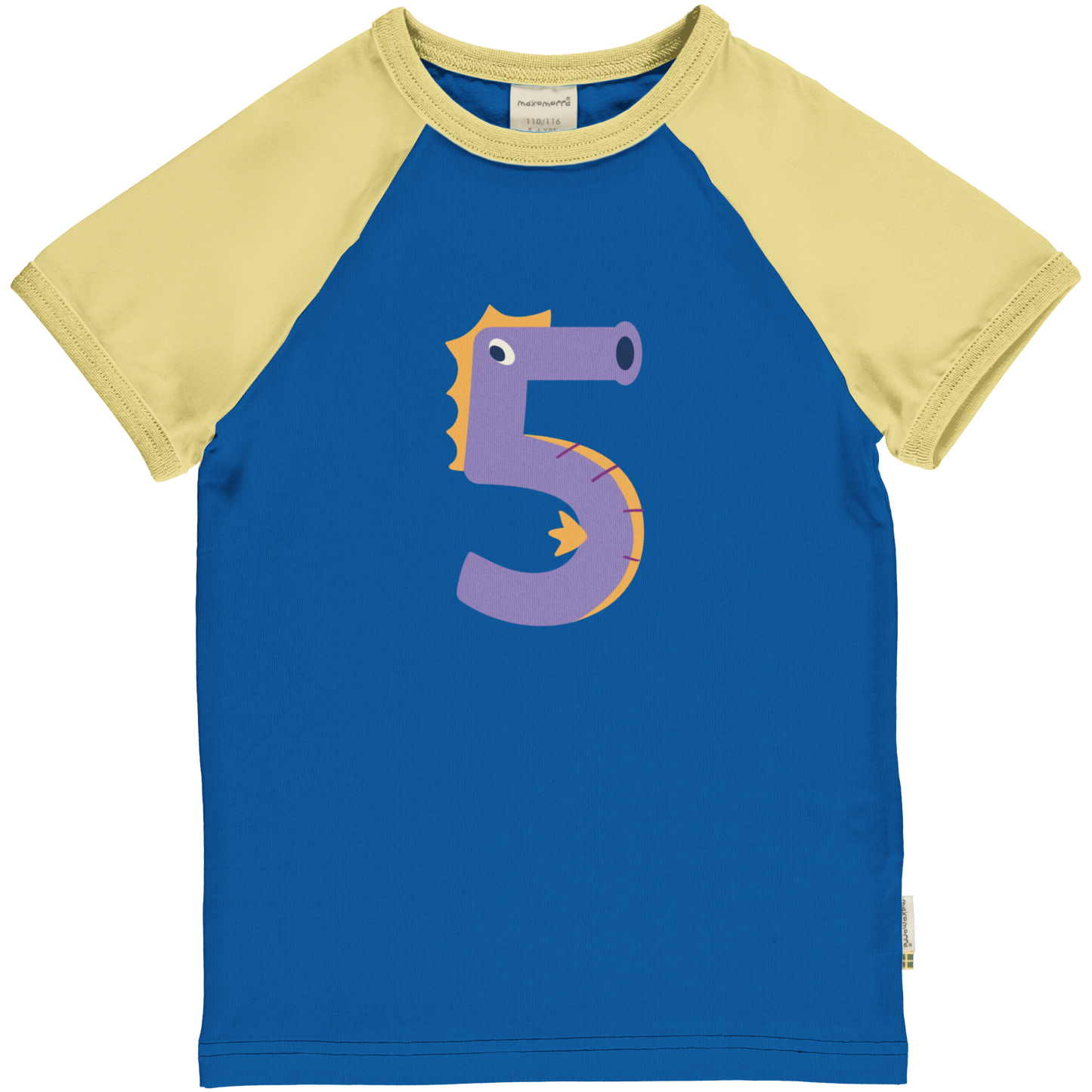 Maxomorra T-Shirt Raglan 5 Jahre GOTS