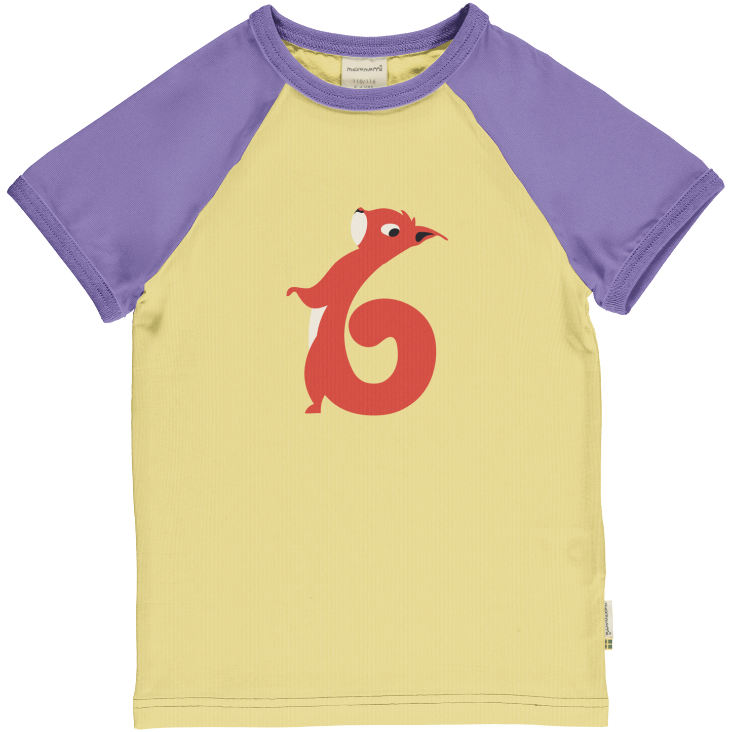 Maxomorra T-Shirt Raglan 6 Jahre GOTS