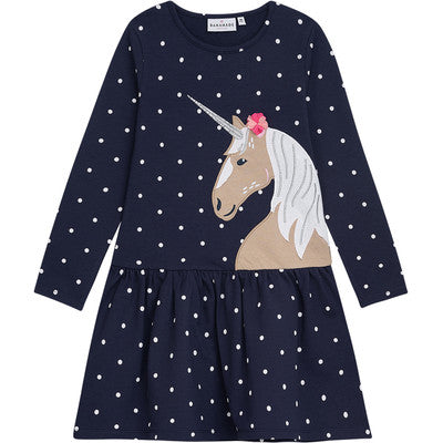 Danamade Langarmkleid mit Einhorn