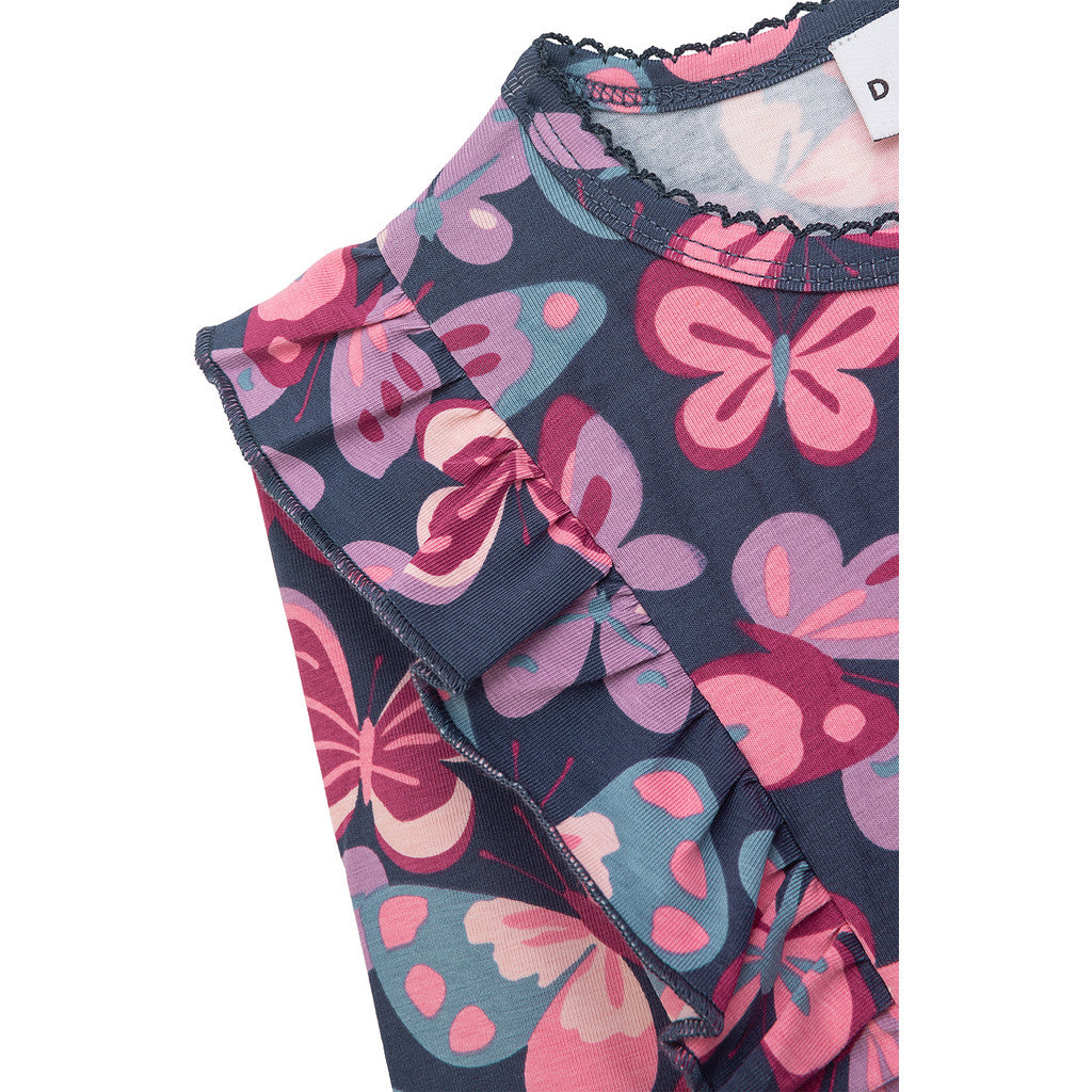 Danamade Kleid Langarm DASTA mit Schmetterlingsprint