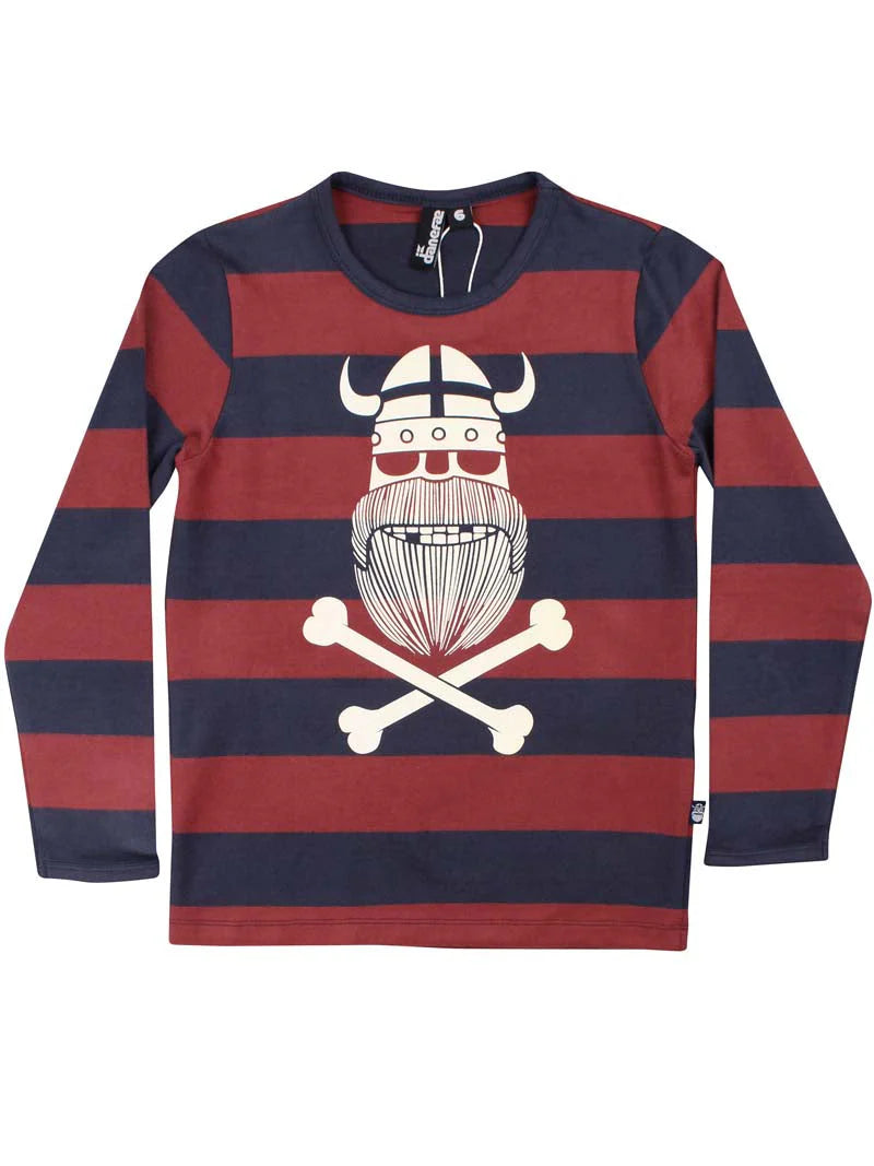 Danefae Langarmshirt Danesophus gestreift Ghost of Erik (Glow in the dark)