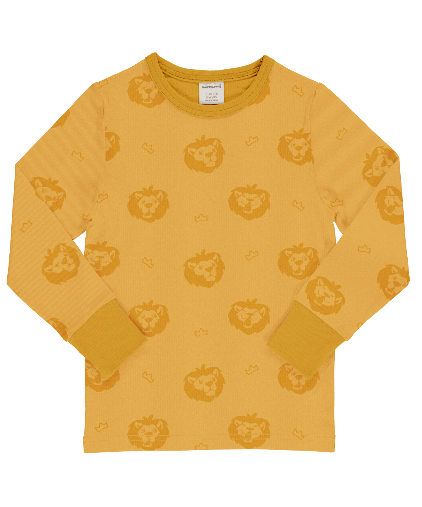 Maxomorra Langarmshirt Lion GOTS