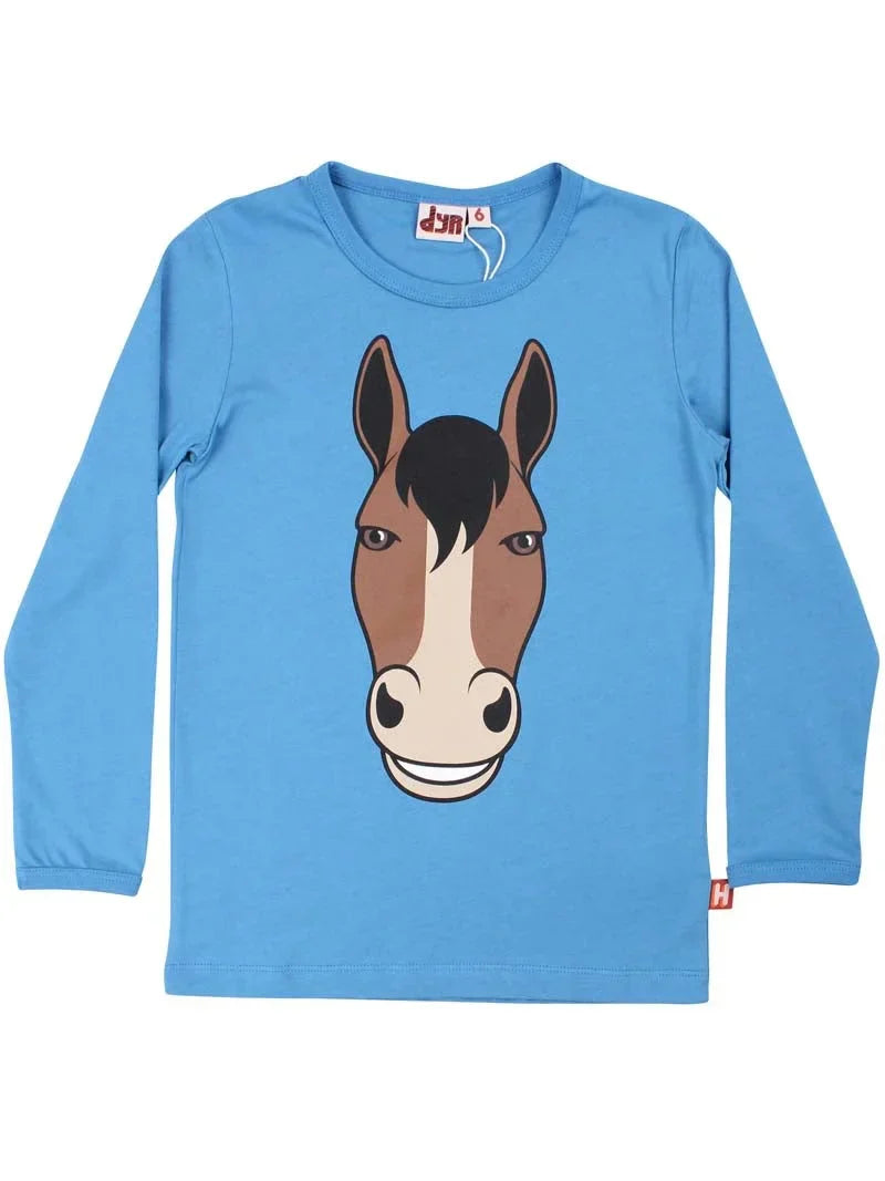 DYR Langarmshirt mit Pferdekopf