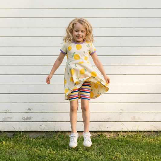 Maxomorra Kleid Circle Dress LEMON GOTS