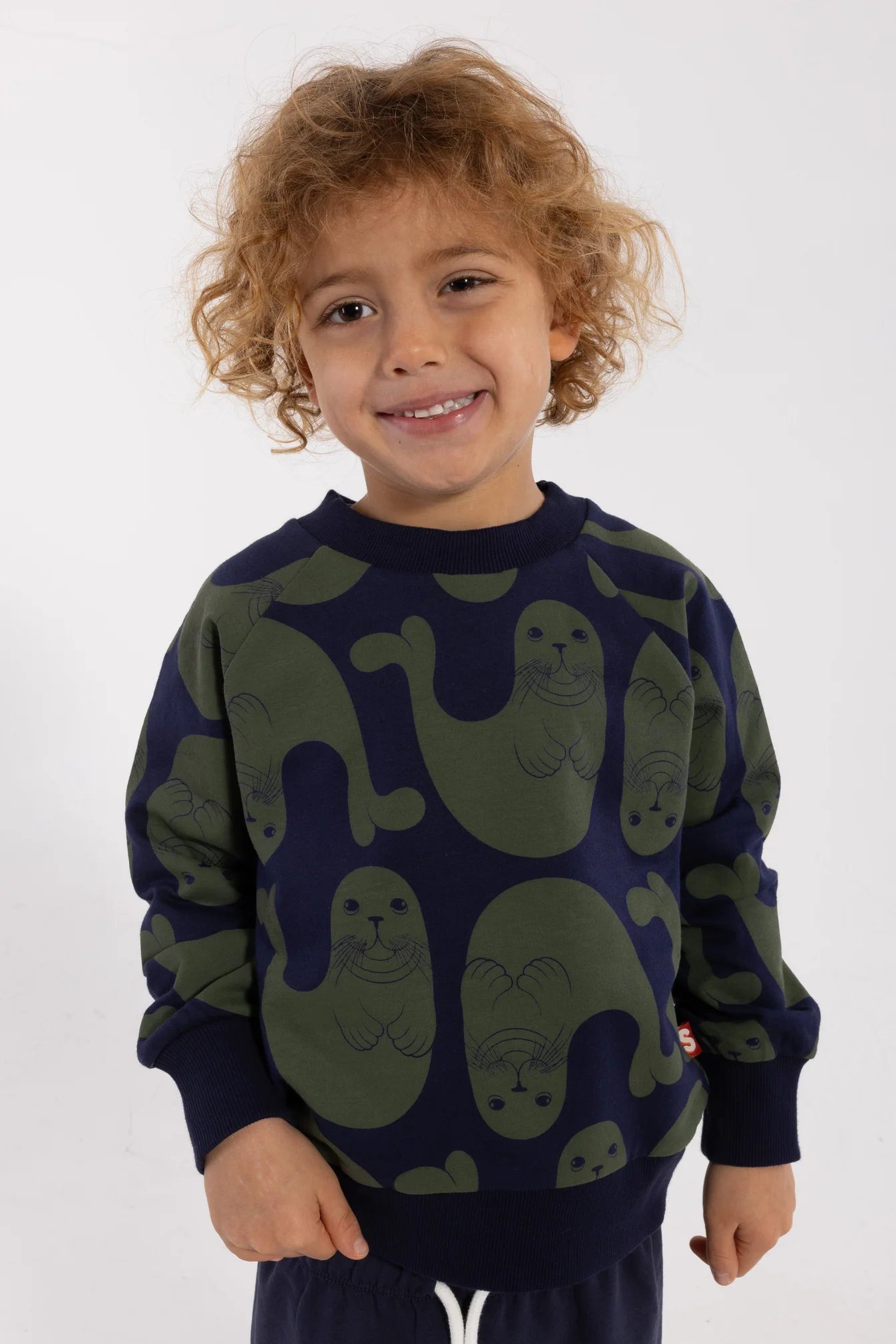 DYR Sweatshirt mit Robben-Print 'Sael Colony'