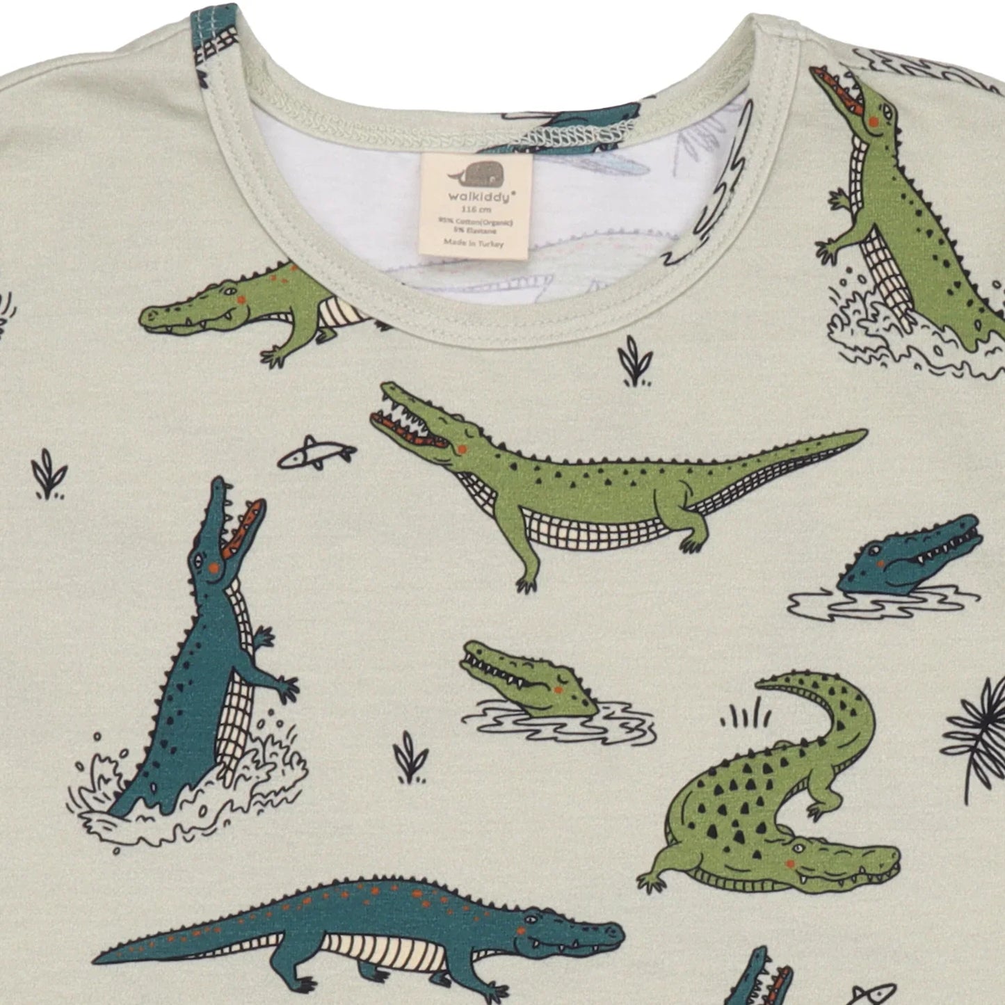 Walkiddy T-Shirt Funny Crocodiles GOTS
