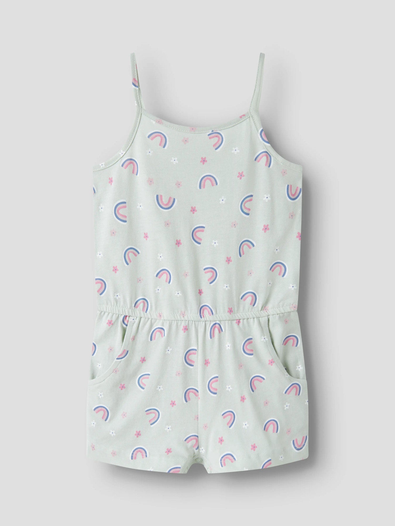 Name it Jumpsuit mit Regenbogenprint