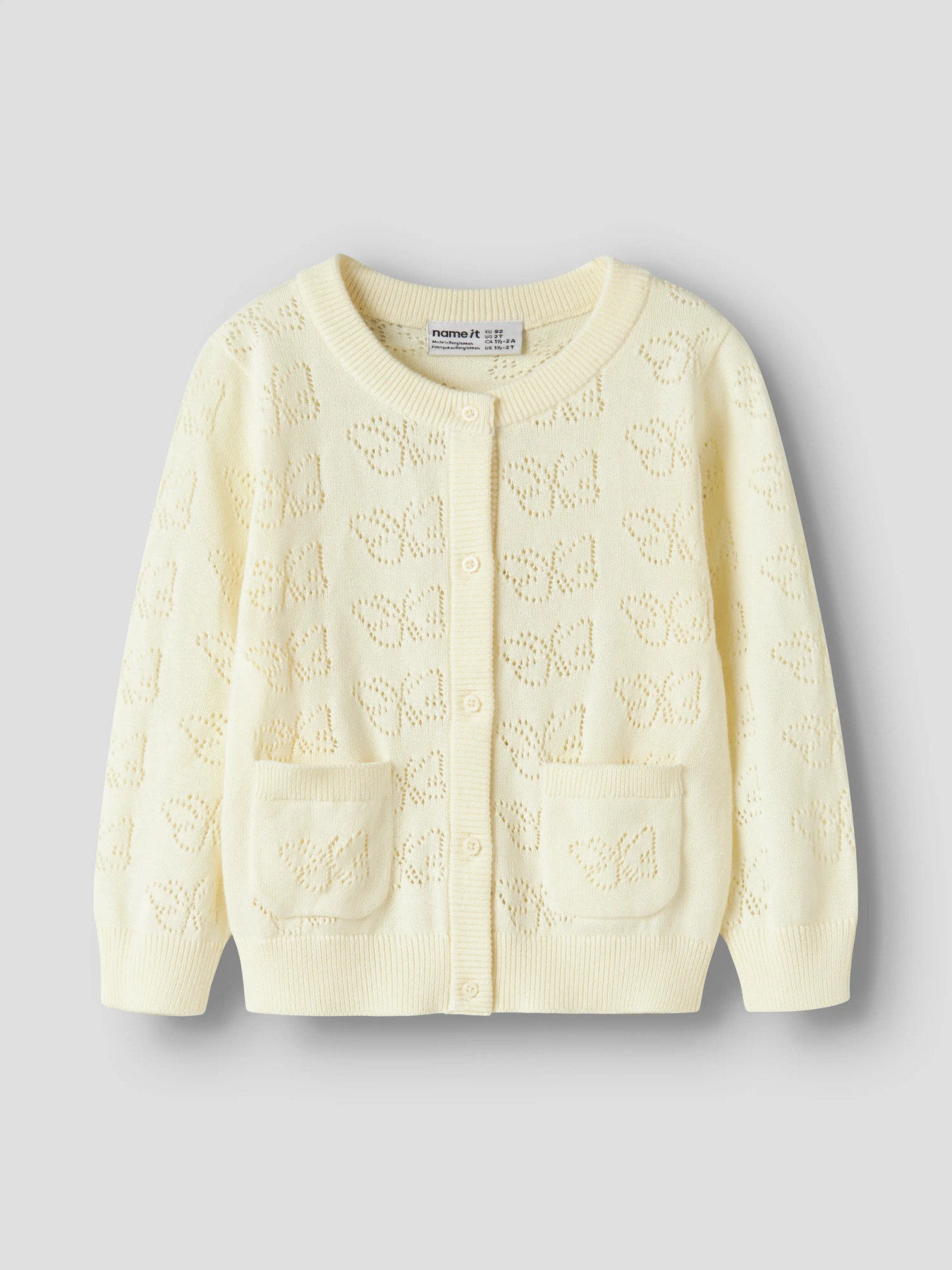 Name it Strickjacke mit Lochmuster