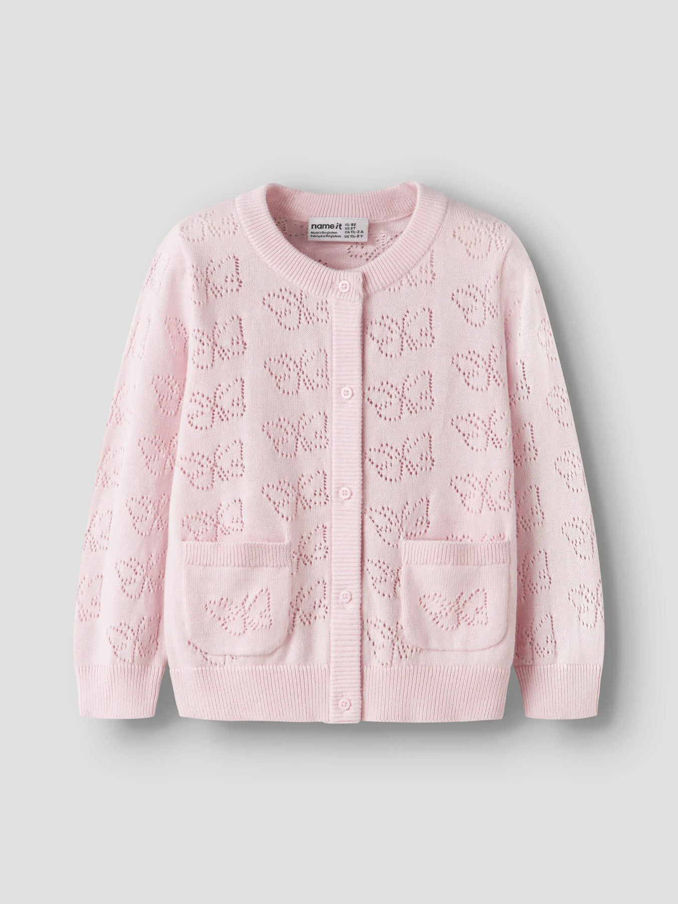 Name it Strickjacke mit Lochmuster