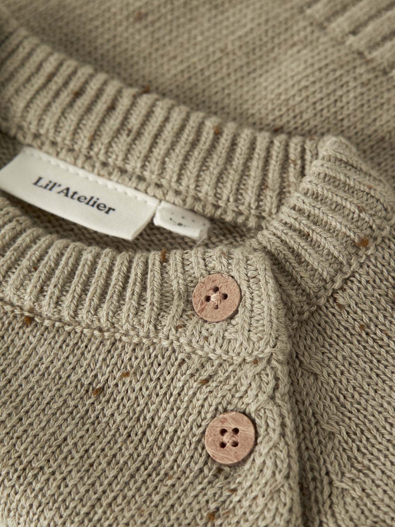 Lil'Atelier Strickpullover Regular Fit aus Bio-Baumwolle