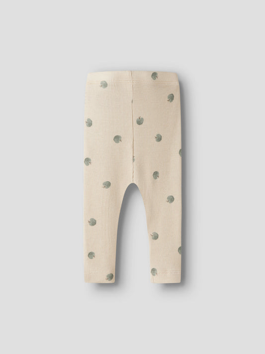 Name it Leggings gerippt mit kleinen Äpfeln