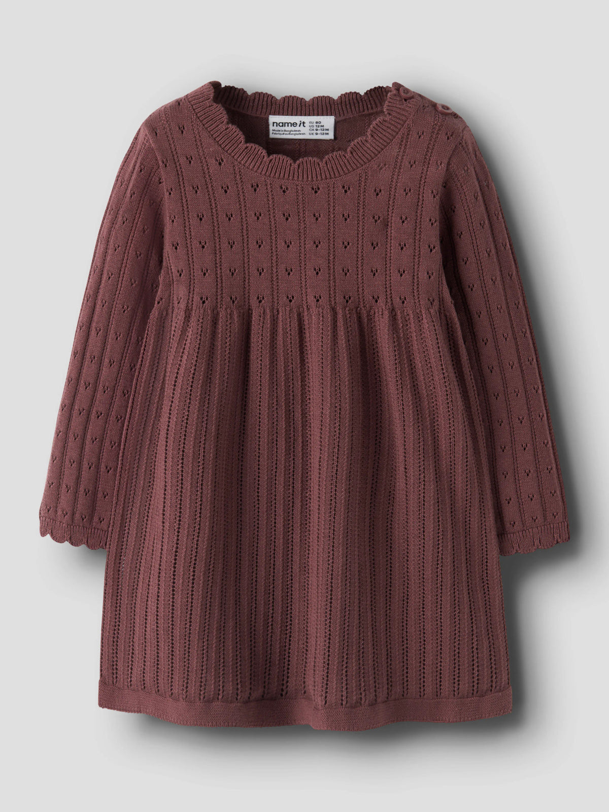 Name it Strickkleid aus Bio-Baumwolle