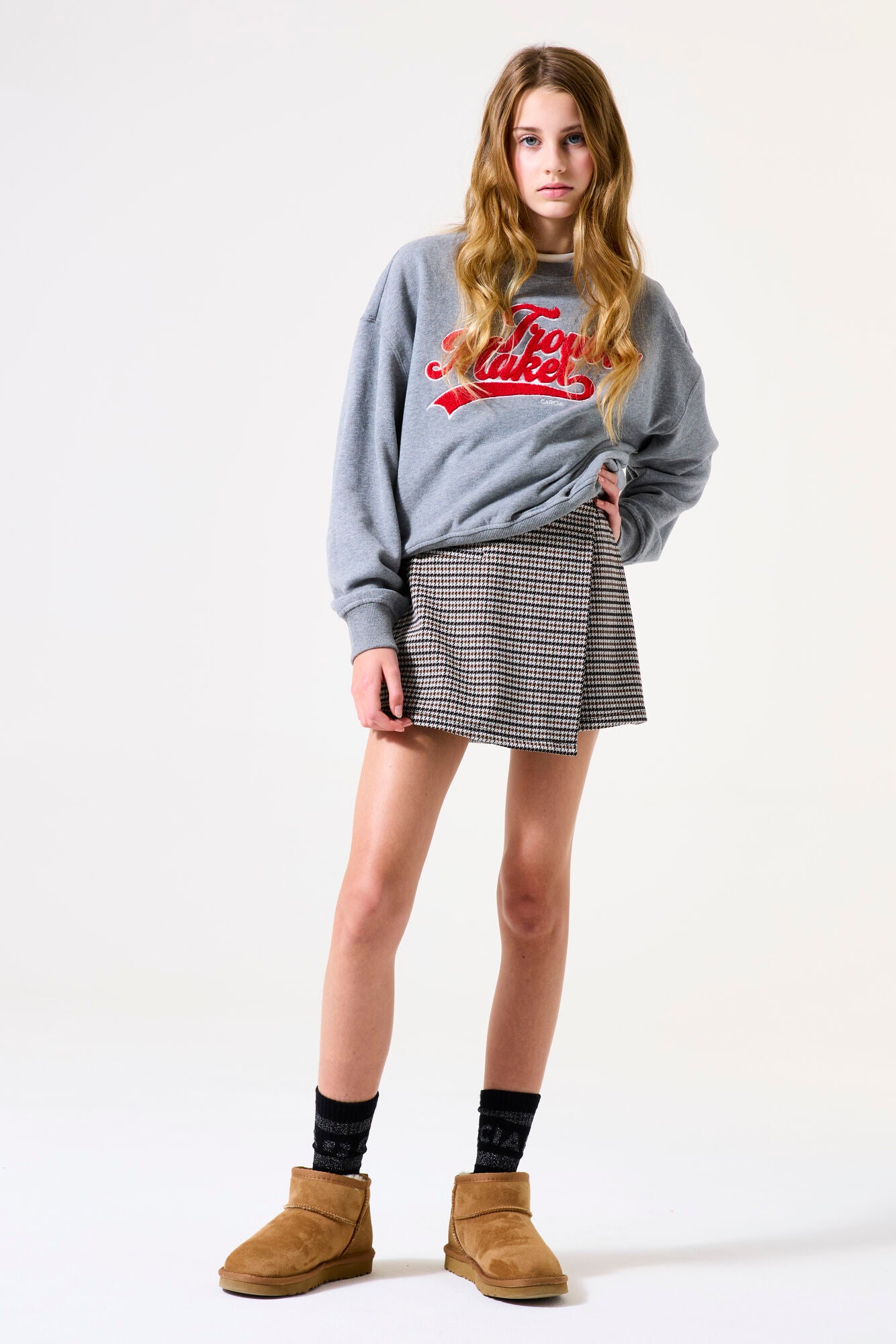 Garcia Sweatshirt in dunkelgrau