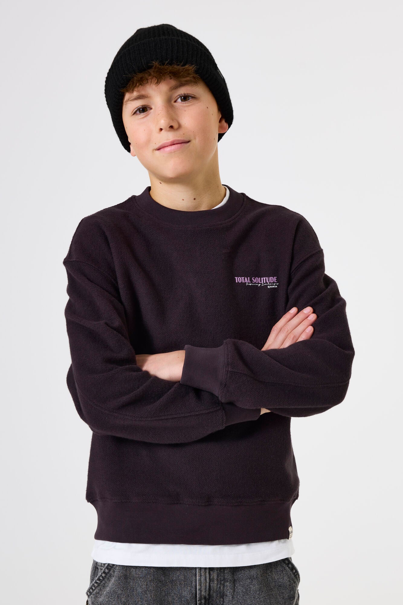 Garcia Sweatshirt mit Rückenprint
