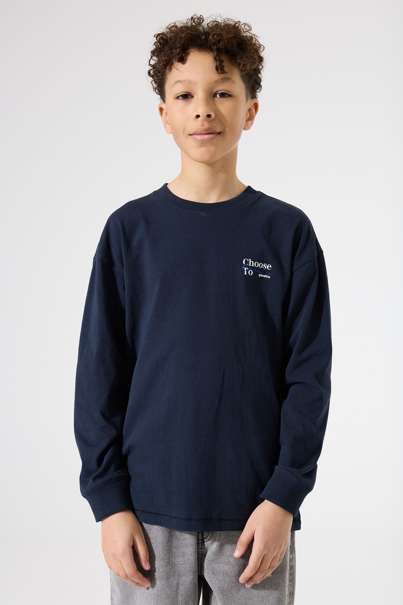 Garcia Langarmshirt mit Rückenprint