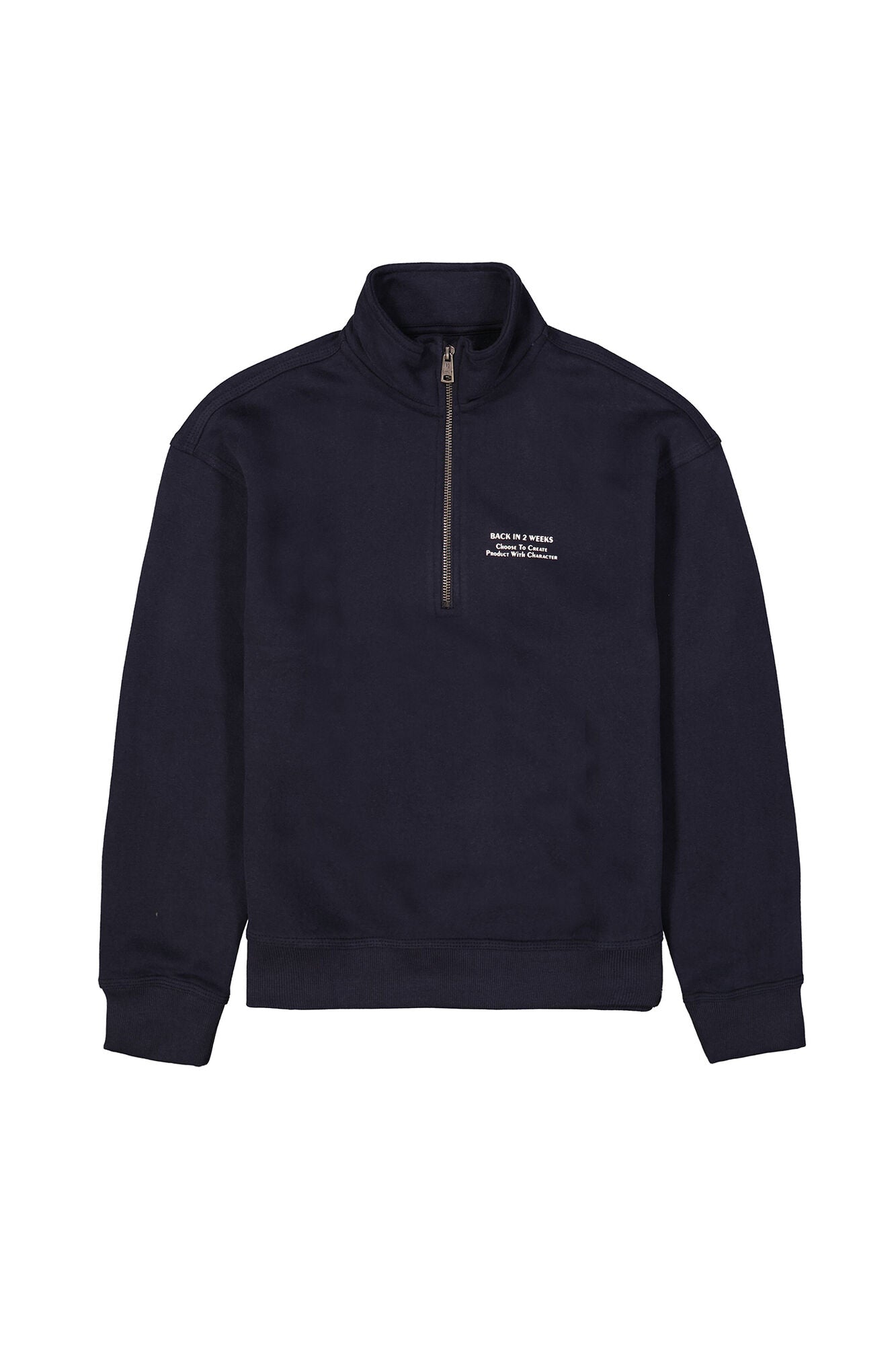 Garcia Sweatshirt mit Stehkragen in dunkelblau