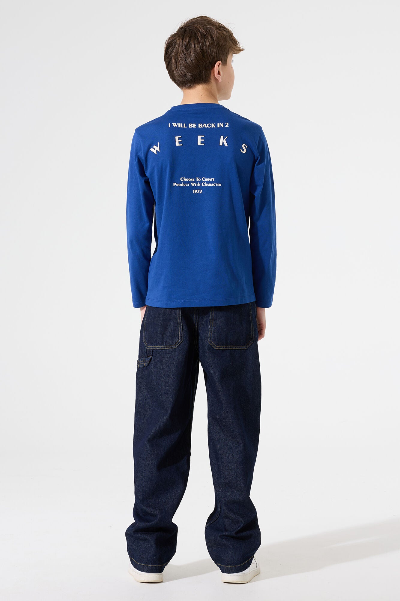 Garcia Langarmshirt in royalblau