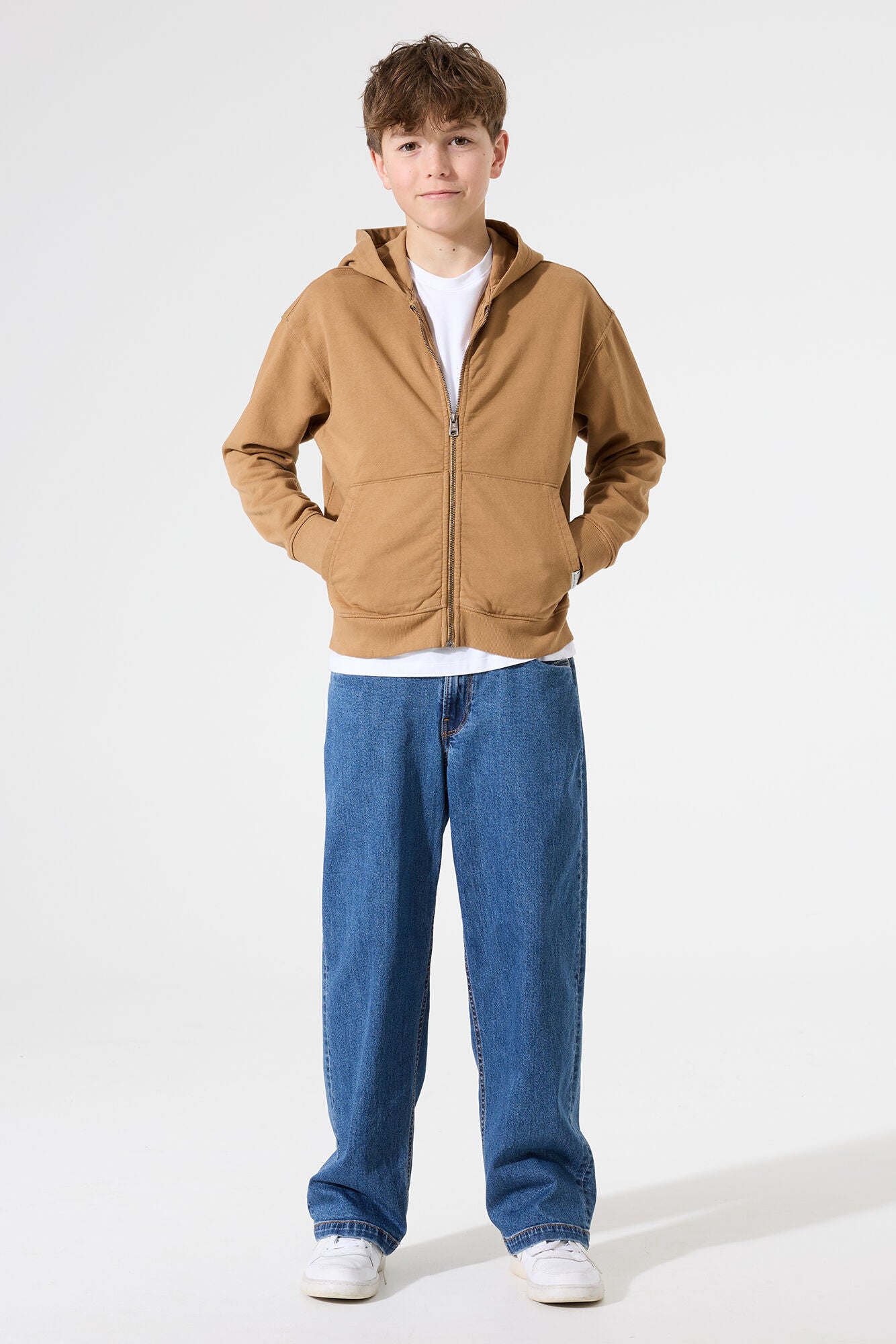 Garcia Hellbraune Sweatjacke