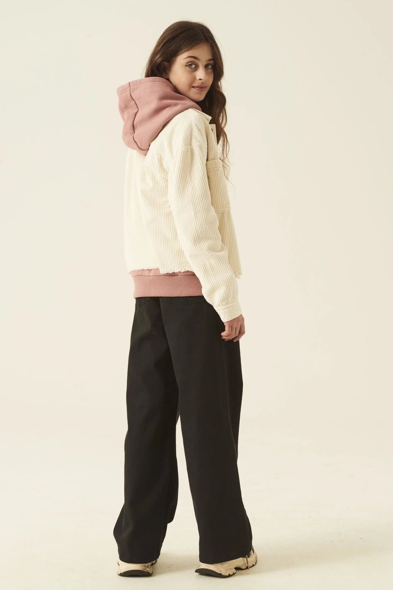 Garcia Schwarze Hose in Wide Fit