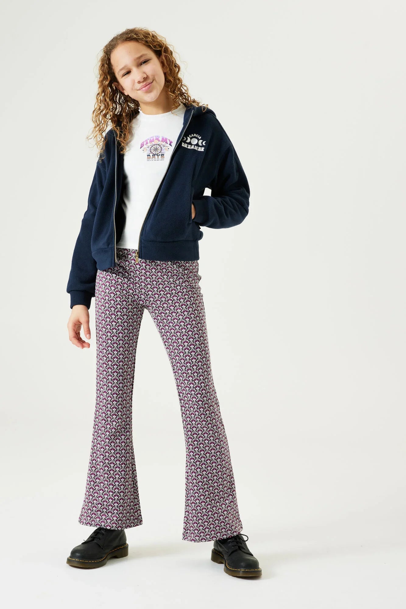 Garcia Dunkelblaue Fleecejacke