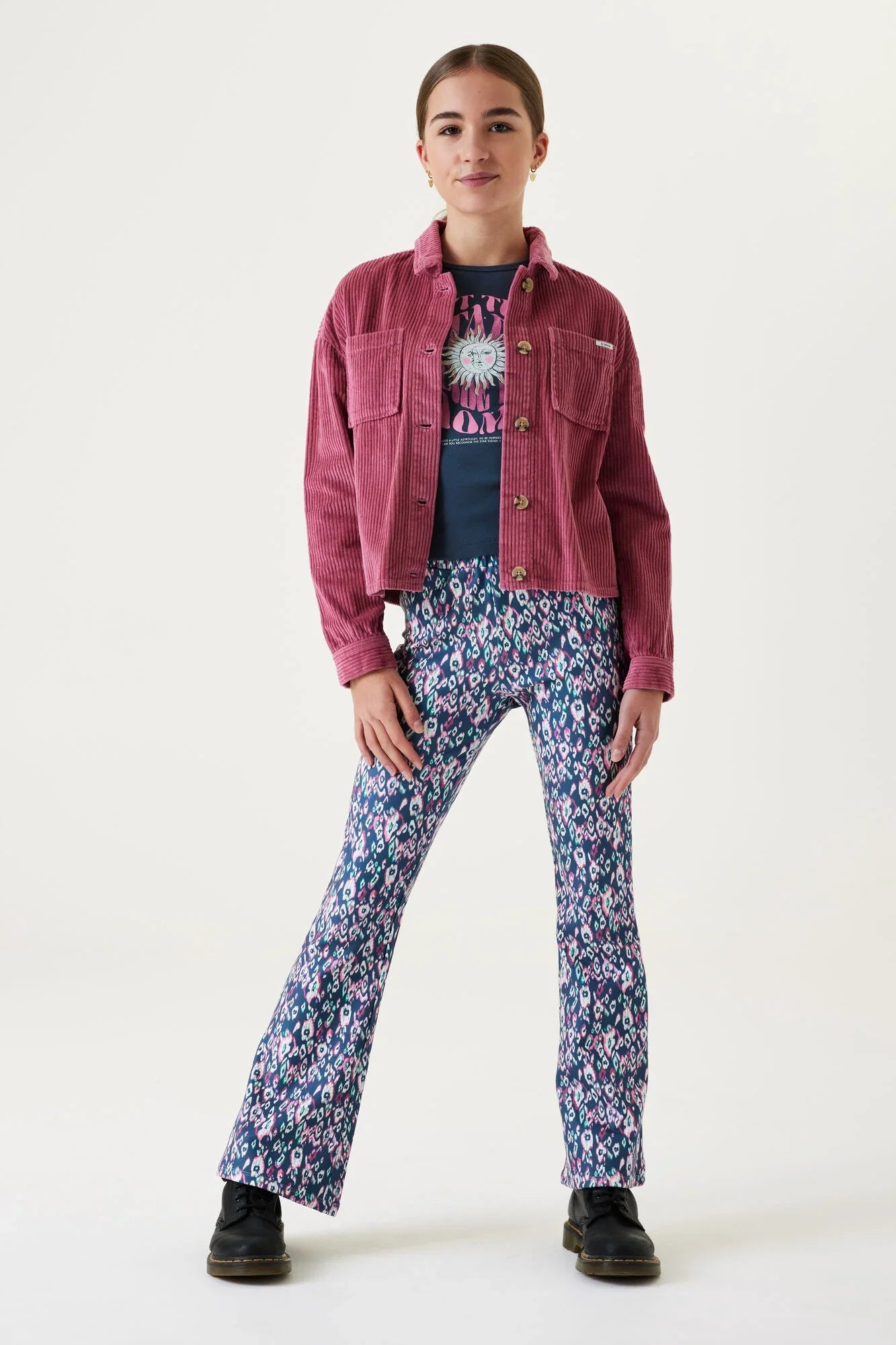 Garcia Schlagleggings mit Allover-Print