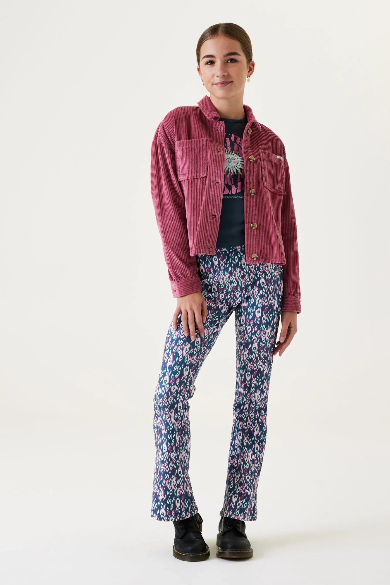Garcia Schlagleggings mit Allover-Print