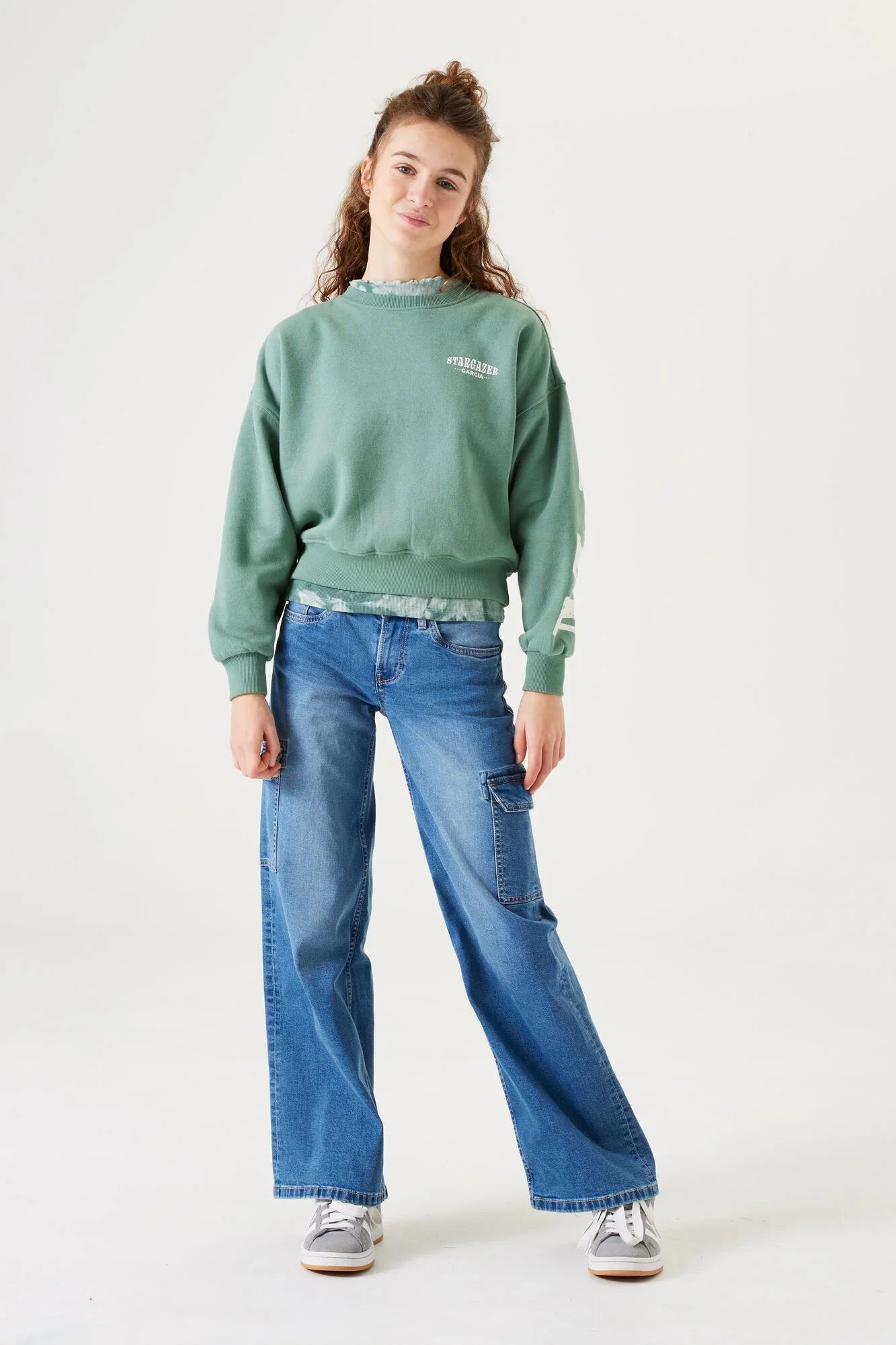 Garcia Sweatshirt mit Rückenprint