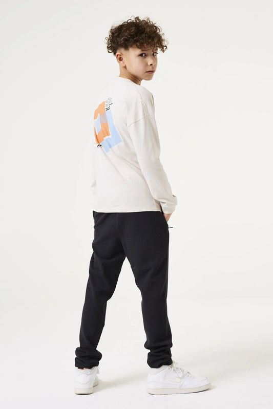 Garcia Cremeweißes Langarmshirt