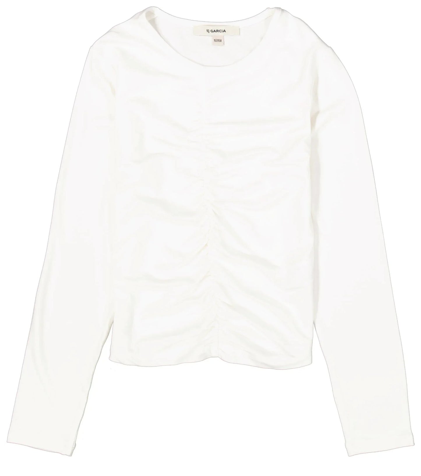 Garcia Cremefarbenes Langarmshirt