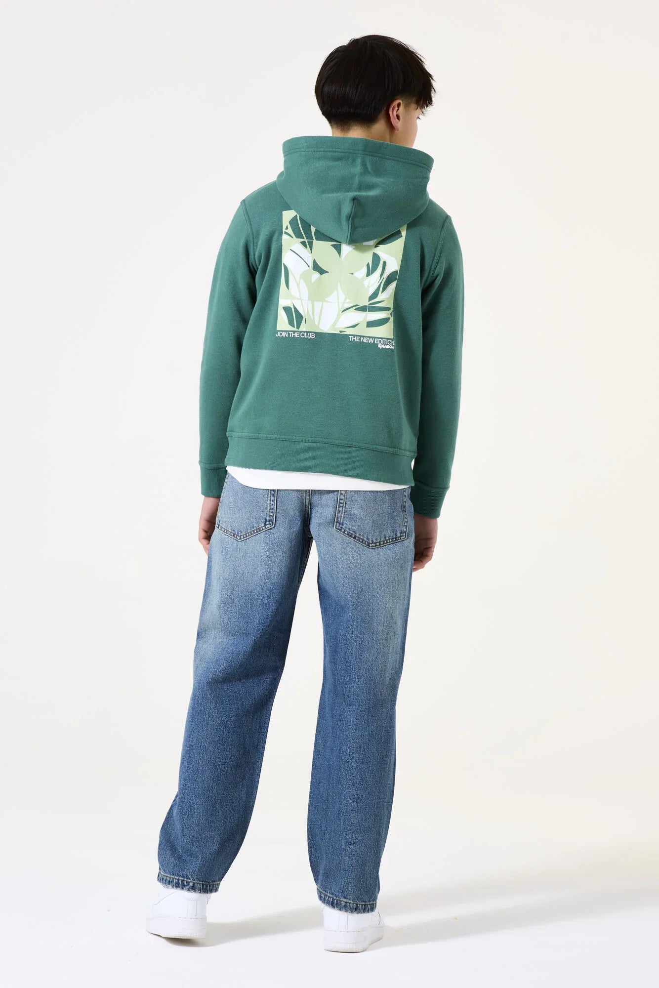 Garcia Grüner Hoodie mit Rückenprint