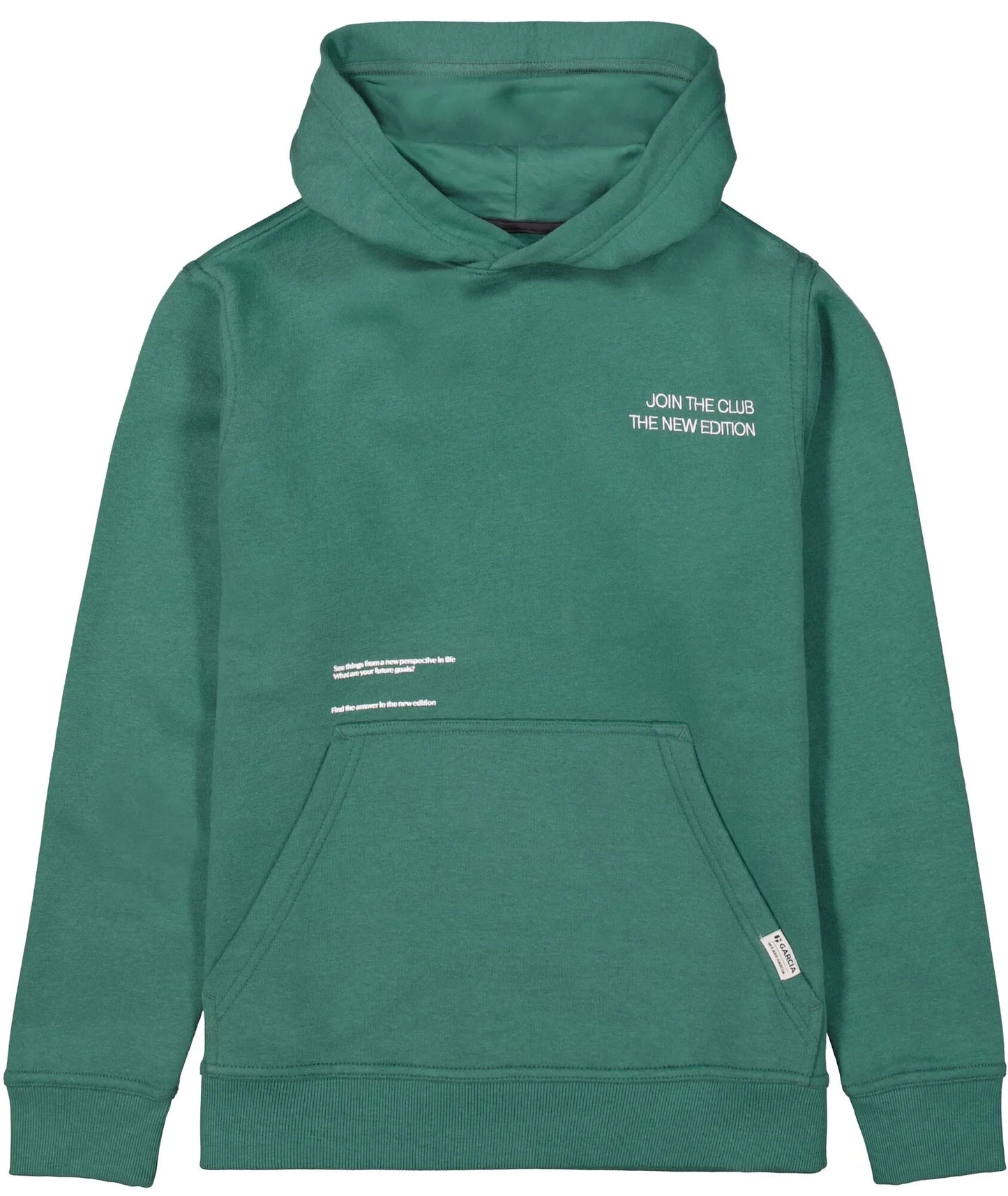 Garcia Grüner Hoodie mit Rückenprint