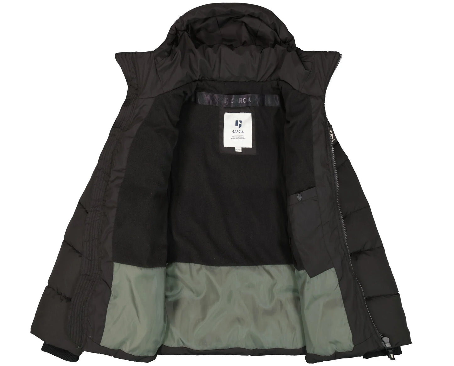 Garcia Schwarze Steppjacke