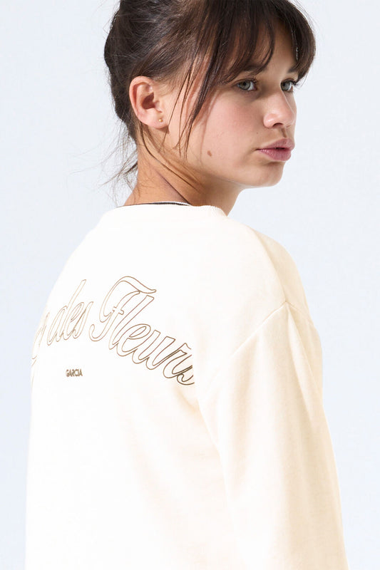 Garcia Sweatshirt mit Rückenprint