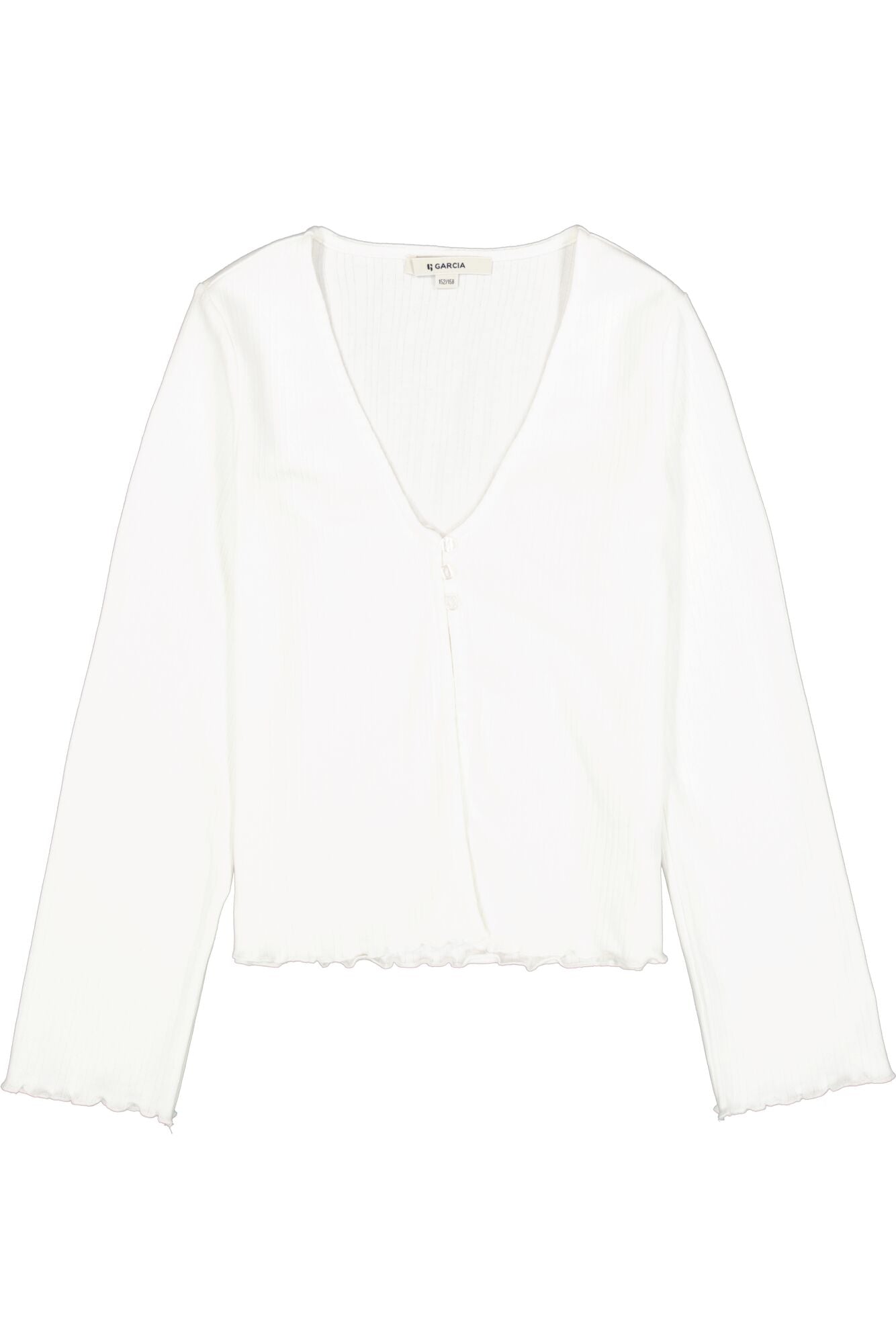 Garcia Langarmshirt mit Knopfleiste