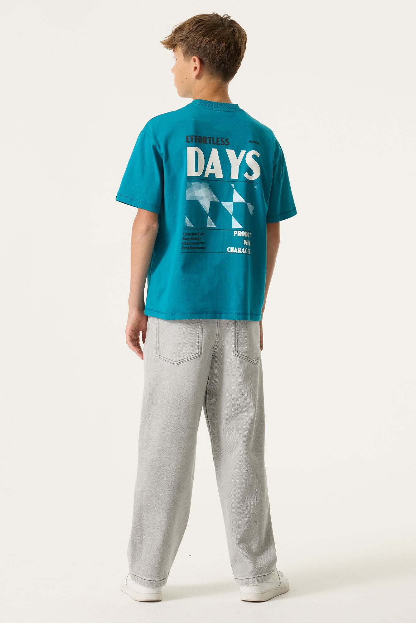 Garcia Grünblaues T-Shirt