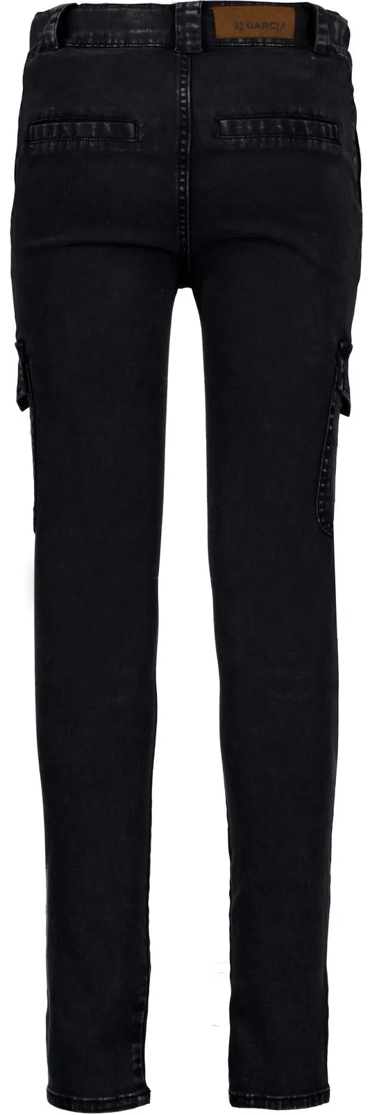 Schwarze Hose im Cargo-Look