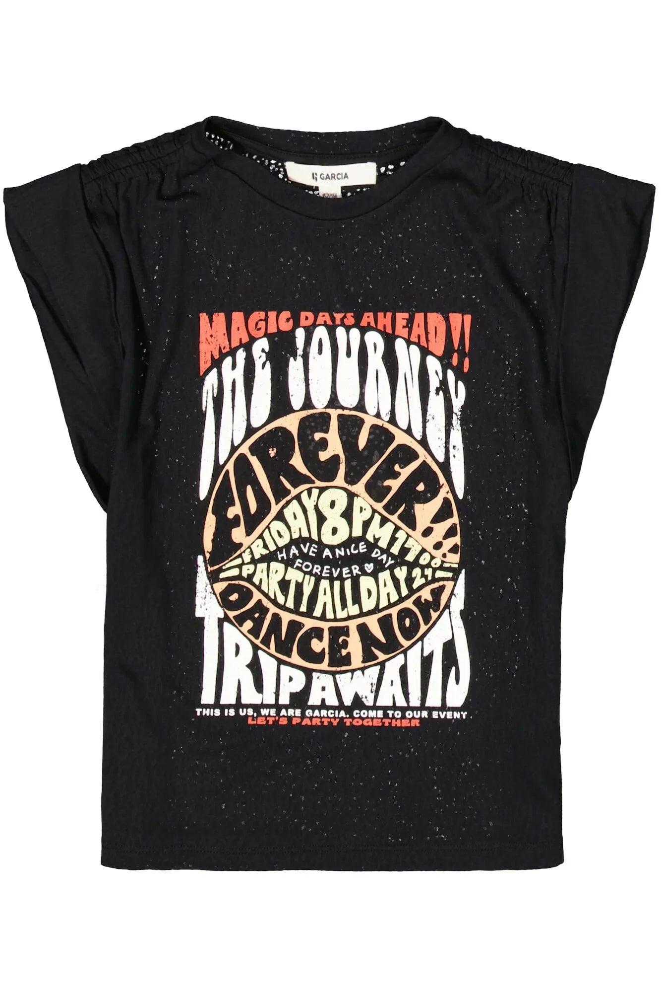 Garcia Schwarzes T-Shirt