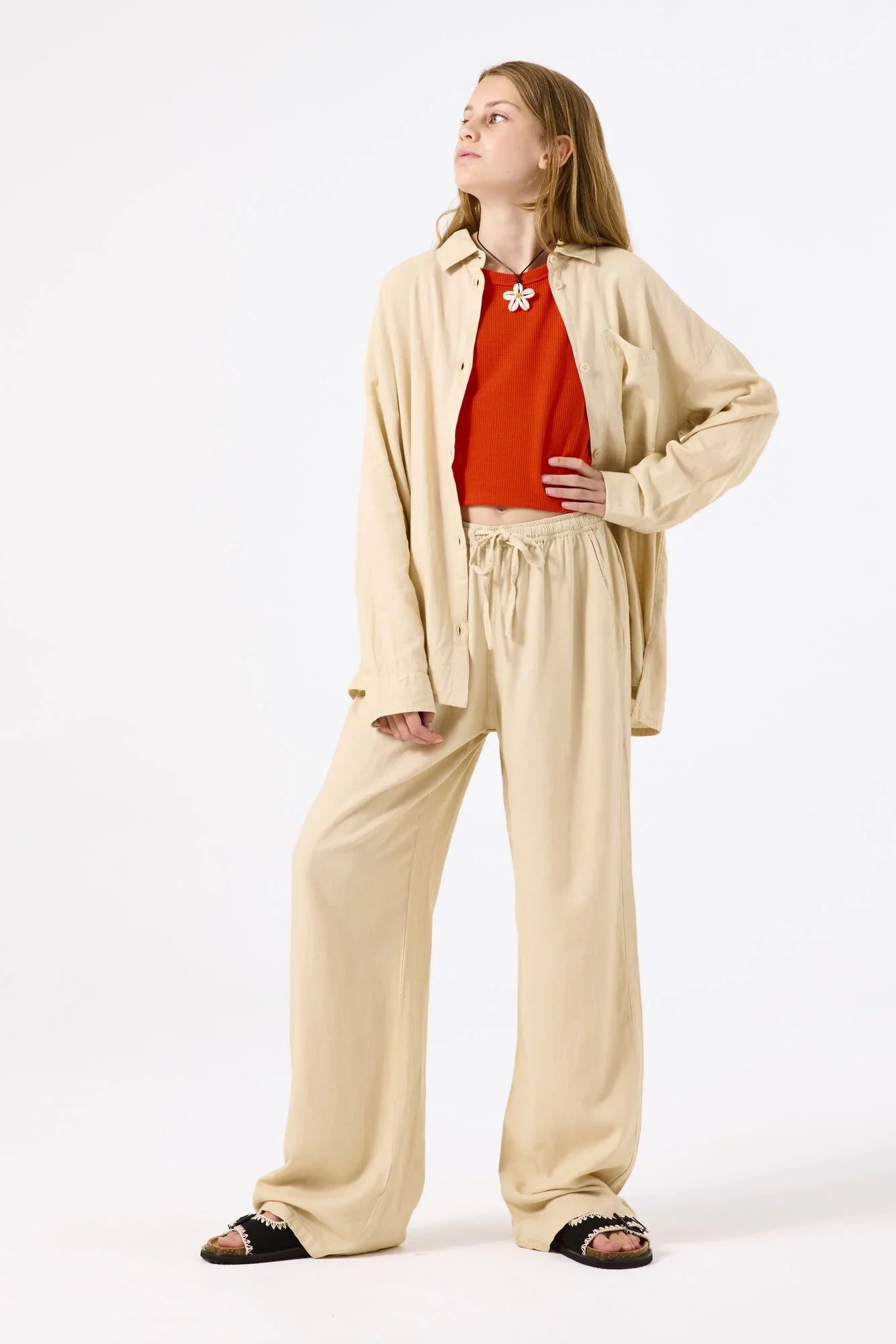 Garcia Beigefarbene Bluse