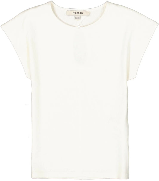 Garcia Cremeweißes T-Shirt