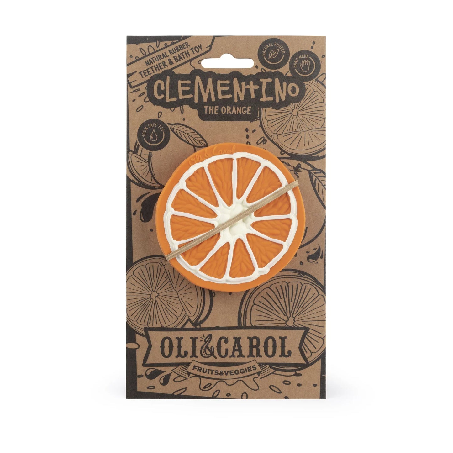 Oli & Carol Beißspielzeug - Orange Clementino the Orange