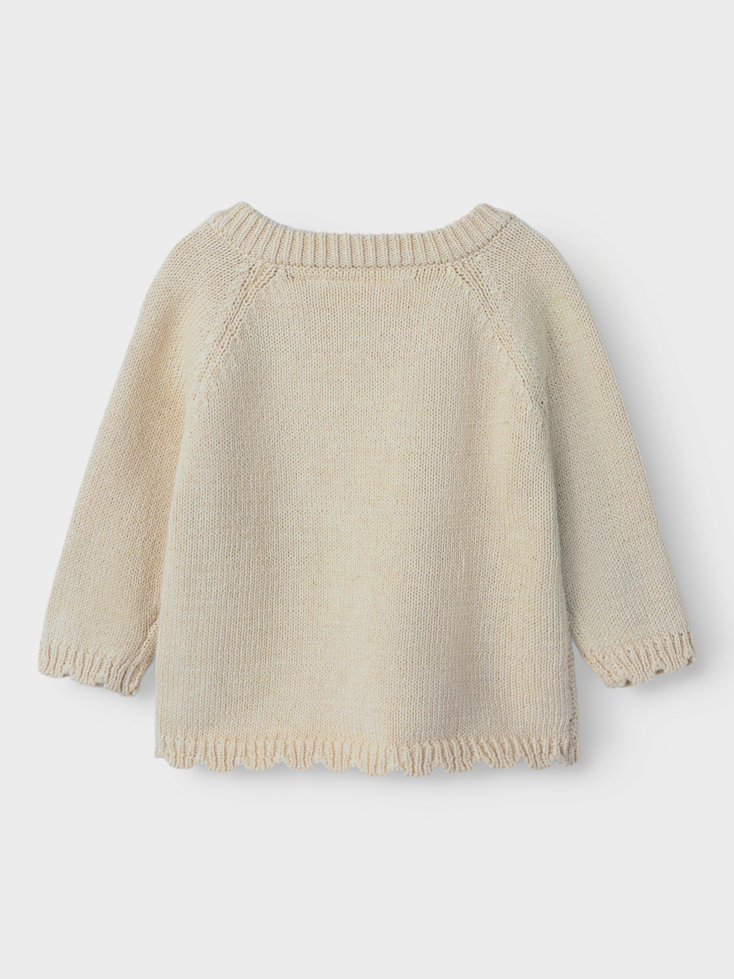 Lil'Atelier Strickpullover aus Bio-Baumwolle mit seitlichen Knöpfen