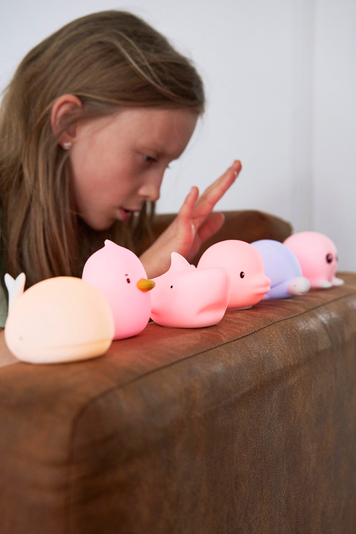 Rabbit & Friends Lampenset Mini Ocean aus Silikon