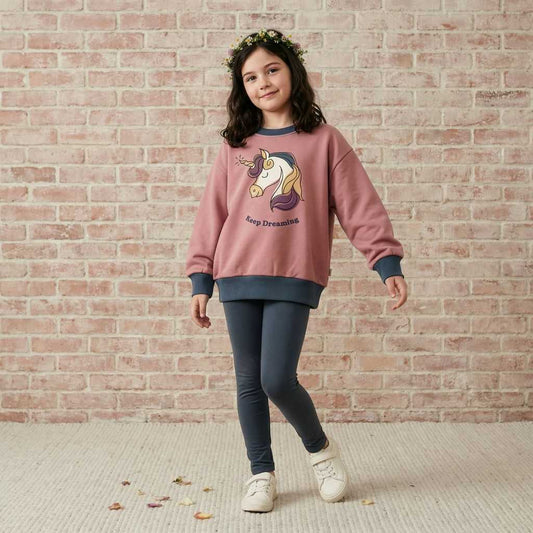Maxomorra Sweatshirt Unicorn - Keep Dreaming GOTS