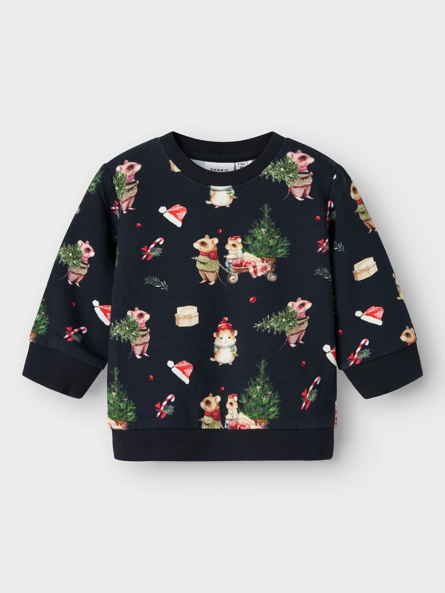 Name it Sweatshirt Weihnachten aus Bio-Baumwolle