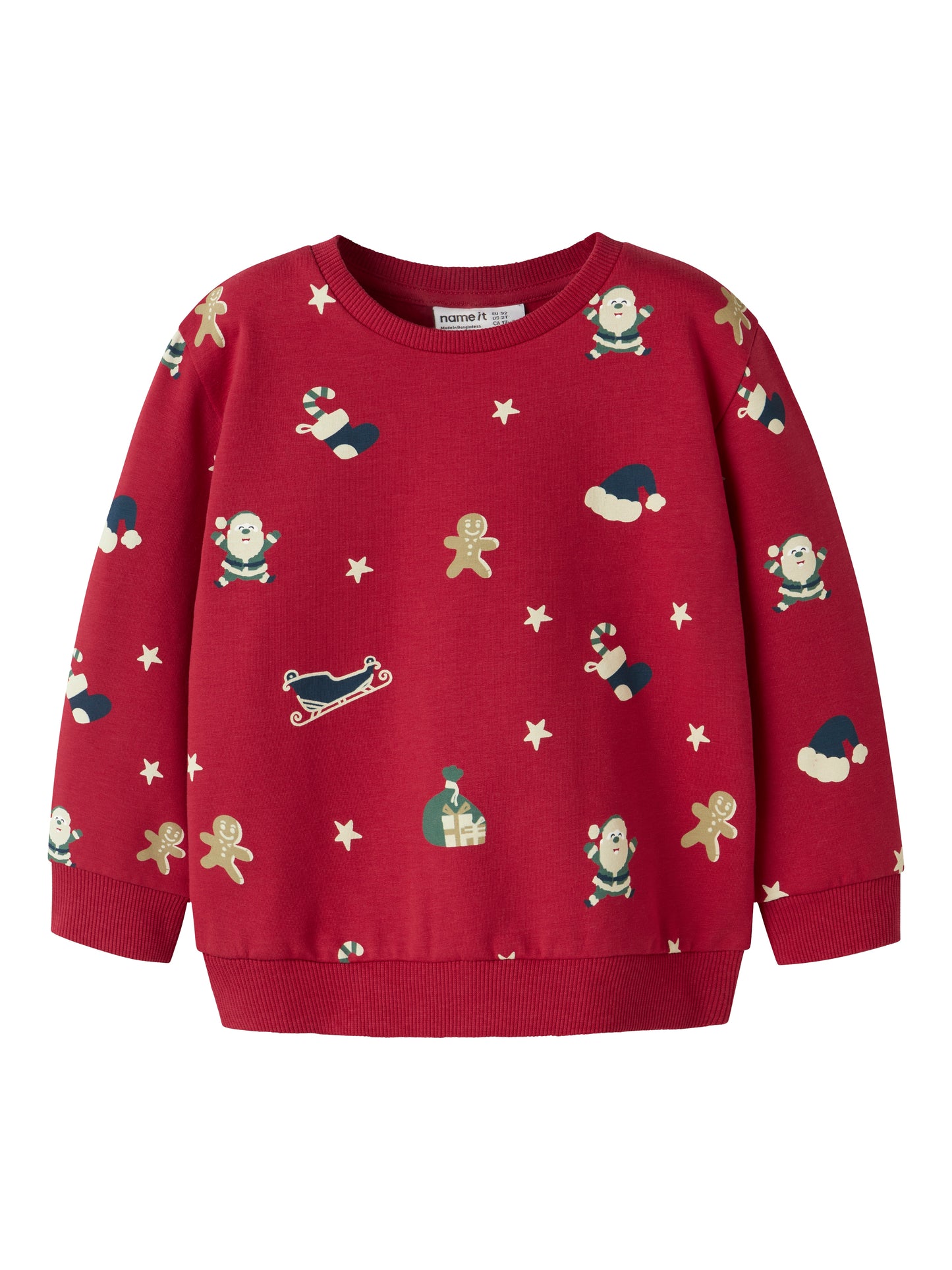 Name it Sweatshirt Weihnachten aus Bio-Baumwolle