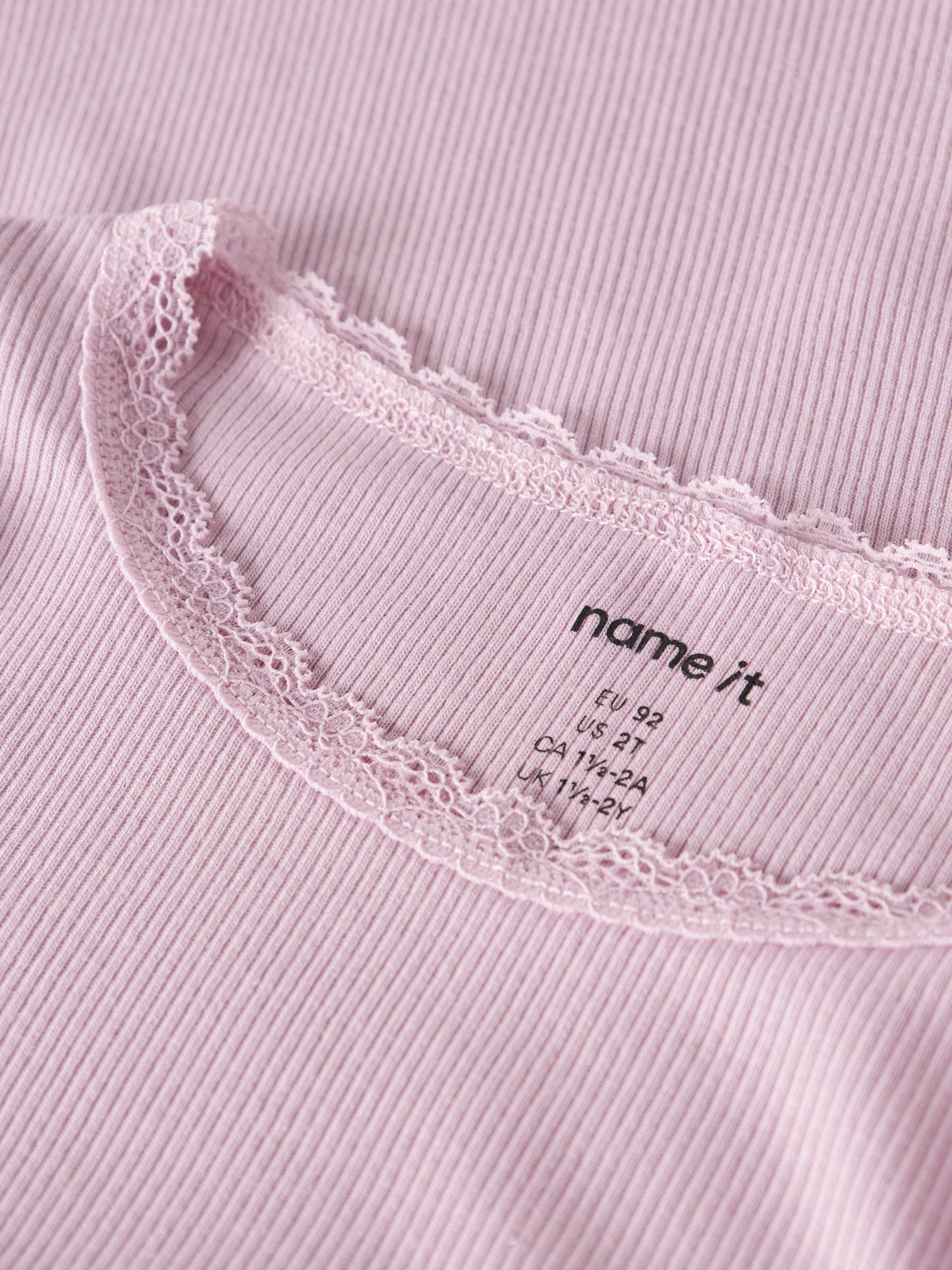 Name it Langarmshirt Basic mit Spitze