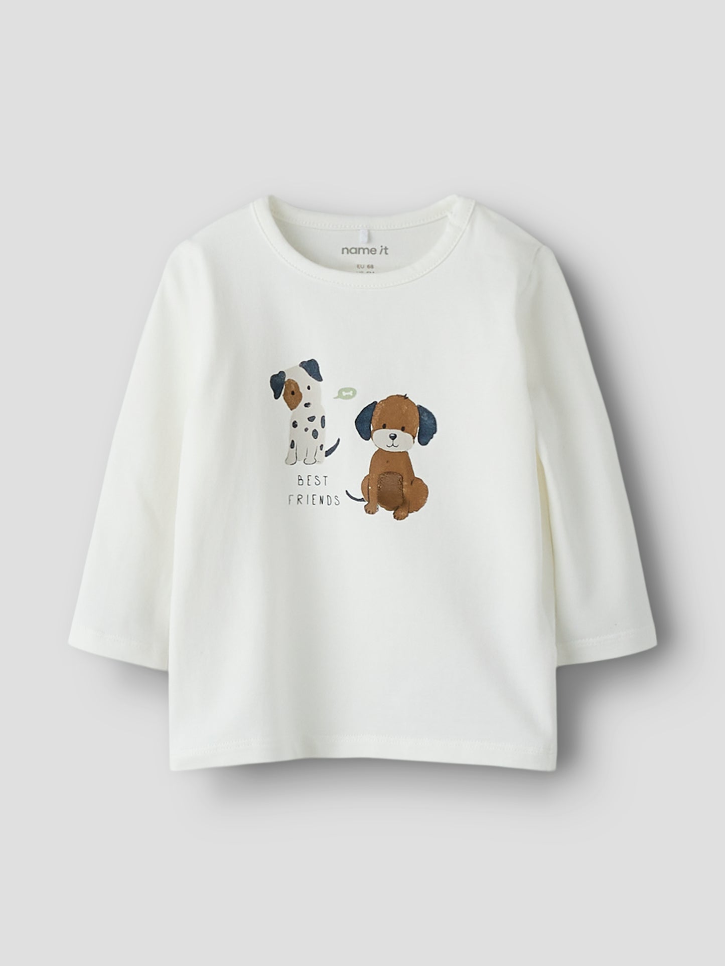 Name it Langarmshirt mit Hundeprint aus Bio-Baumwolle