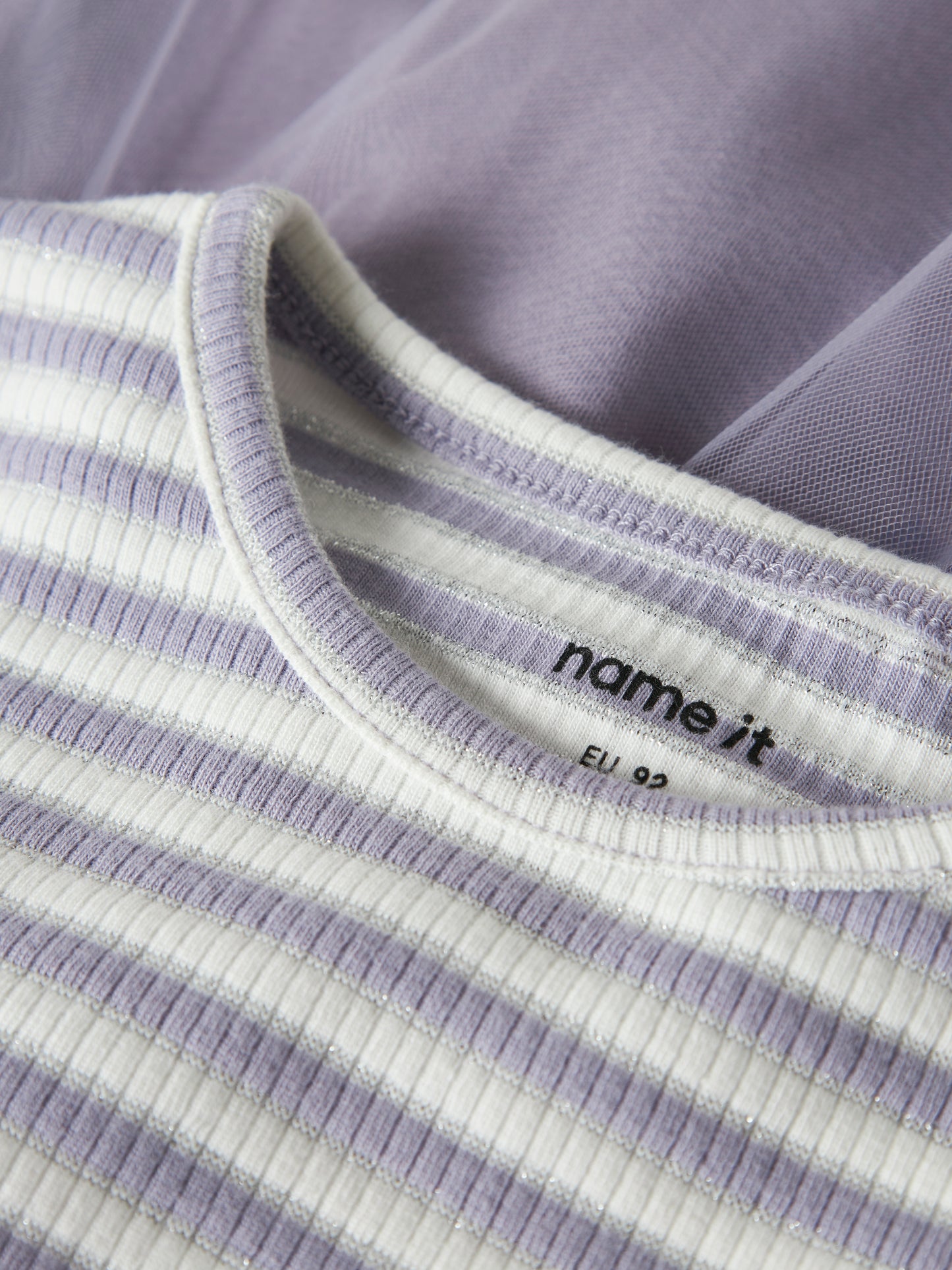 Name it Langarmkleid mit Tüllrock und Glitzerdetails