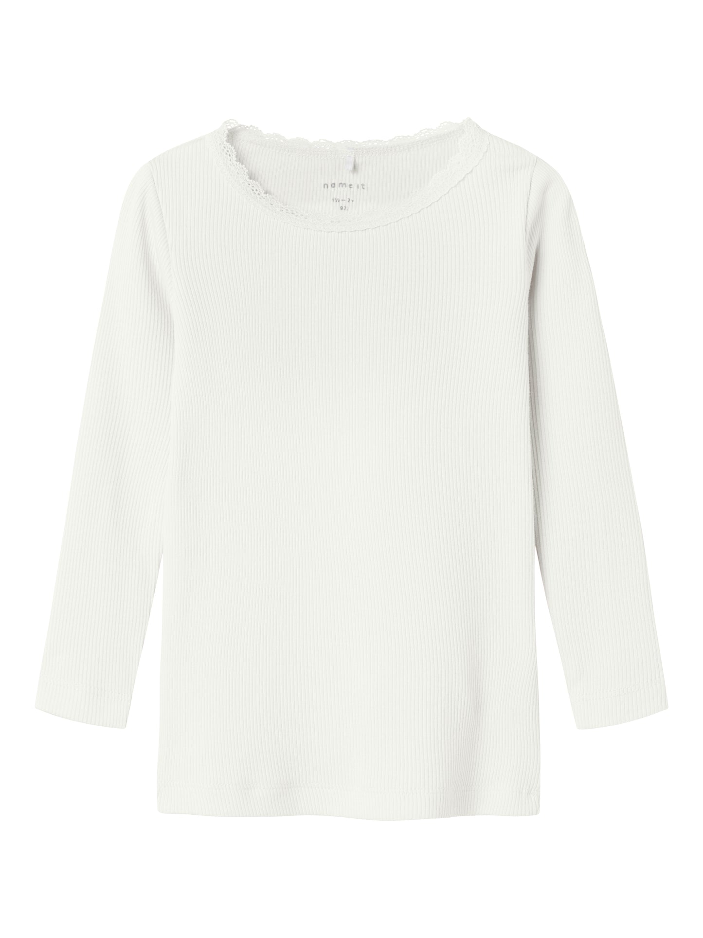 Name it Langarmshirt Basic mit Spitze (Kopie)