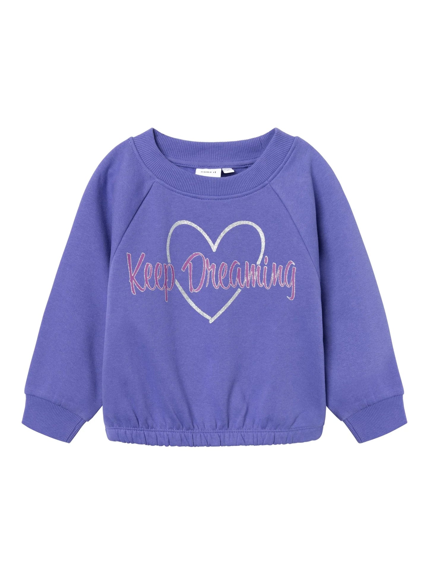 Name it Sweatshirt mit Glitzerherz